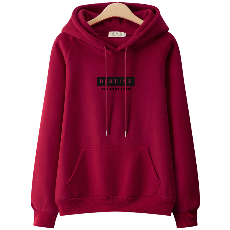 秋冬2021年新款卫衣女士加绒加厚韩版ins潮宽松连帽大码保暖外套