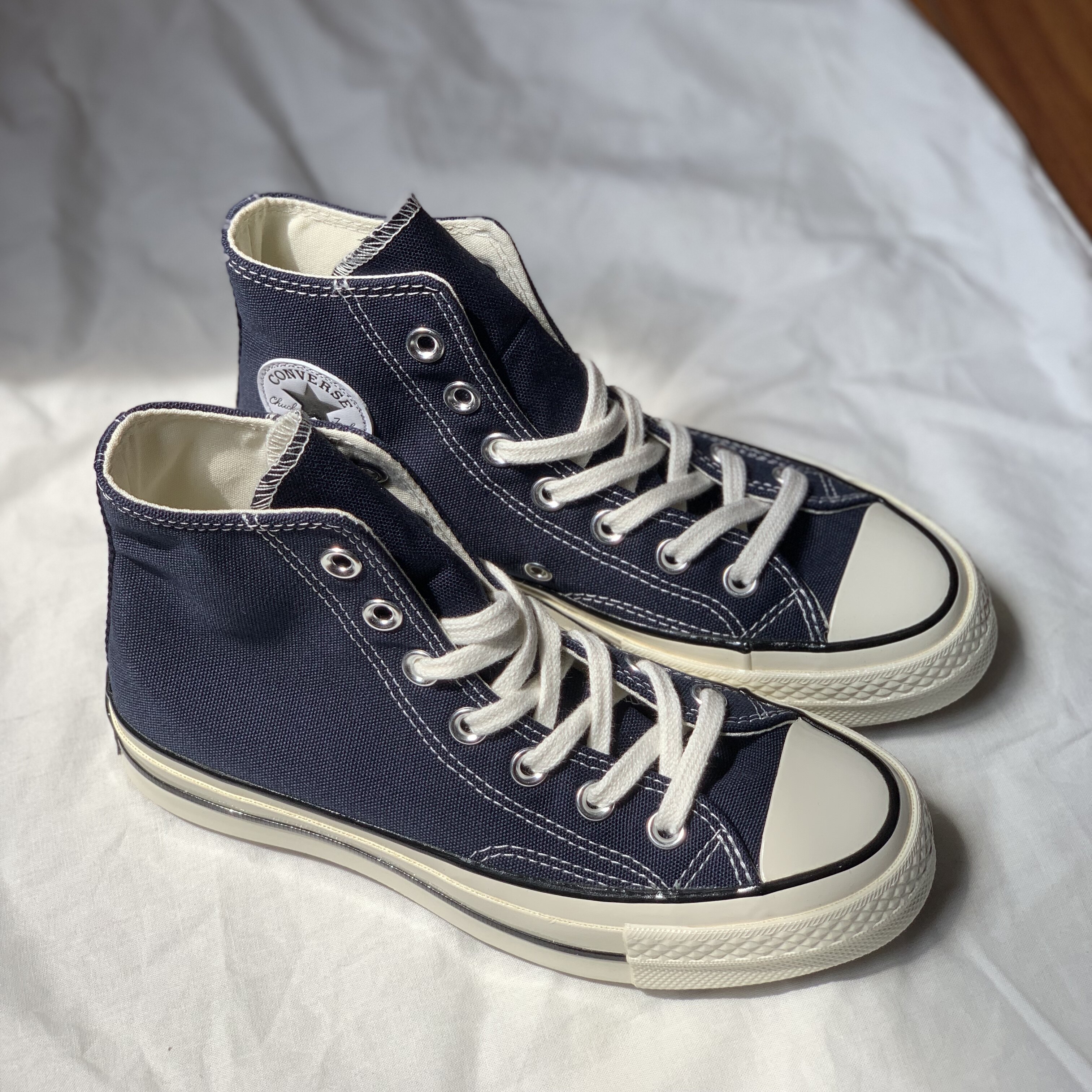 converse匡威1970s三星星标暗夜蓝色高帮低情侣款帆帆布鞋