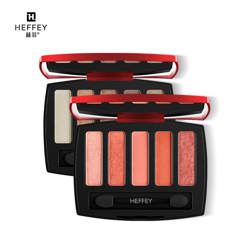 赫菲四色蜜粉定妆气垫遮暇cc缪斯女神眼影高光