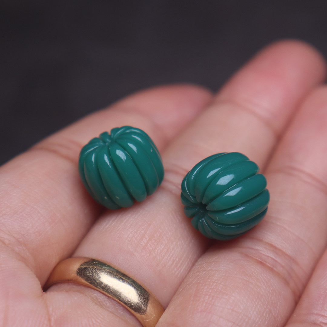 雪巴琉璃果冻料瓜珠老型顶腰珠隔珠菩提手长串其他diy饰品配件