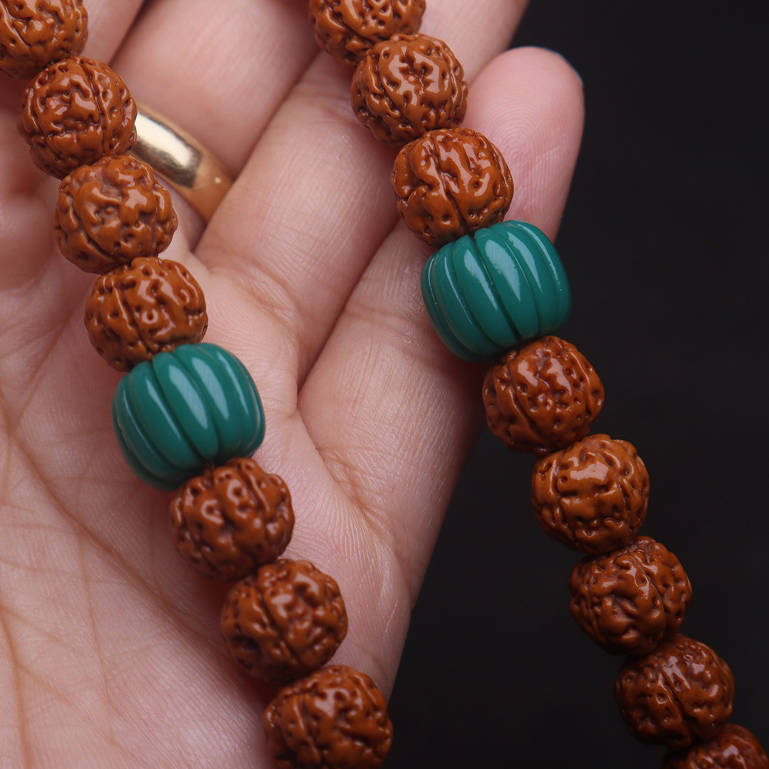 雪巴琉璃果冻料瓜珠老型顶腰珠隔珠菩提手长串其他diy饰品配件