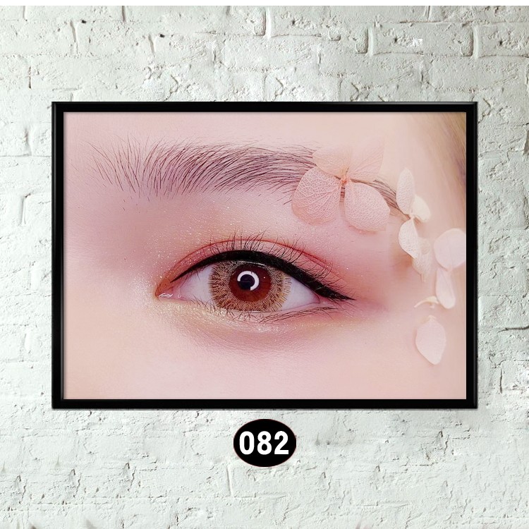 眉眼装饰画挂画纹绣图片相框画美美容店背景墙美容院现代装饰画