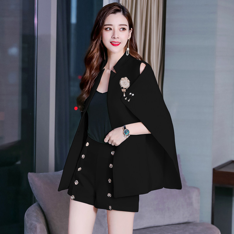 英伦斗篷西装披肩外搭女2022新款气质大牌显瘦西装