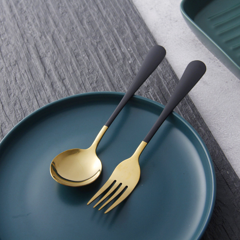 件套沙拉北欧叉子不锈钢牛排意面餐叉西餐吃面西餐餐叉