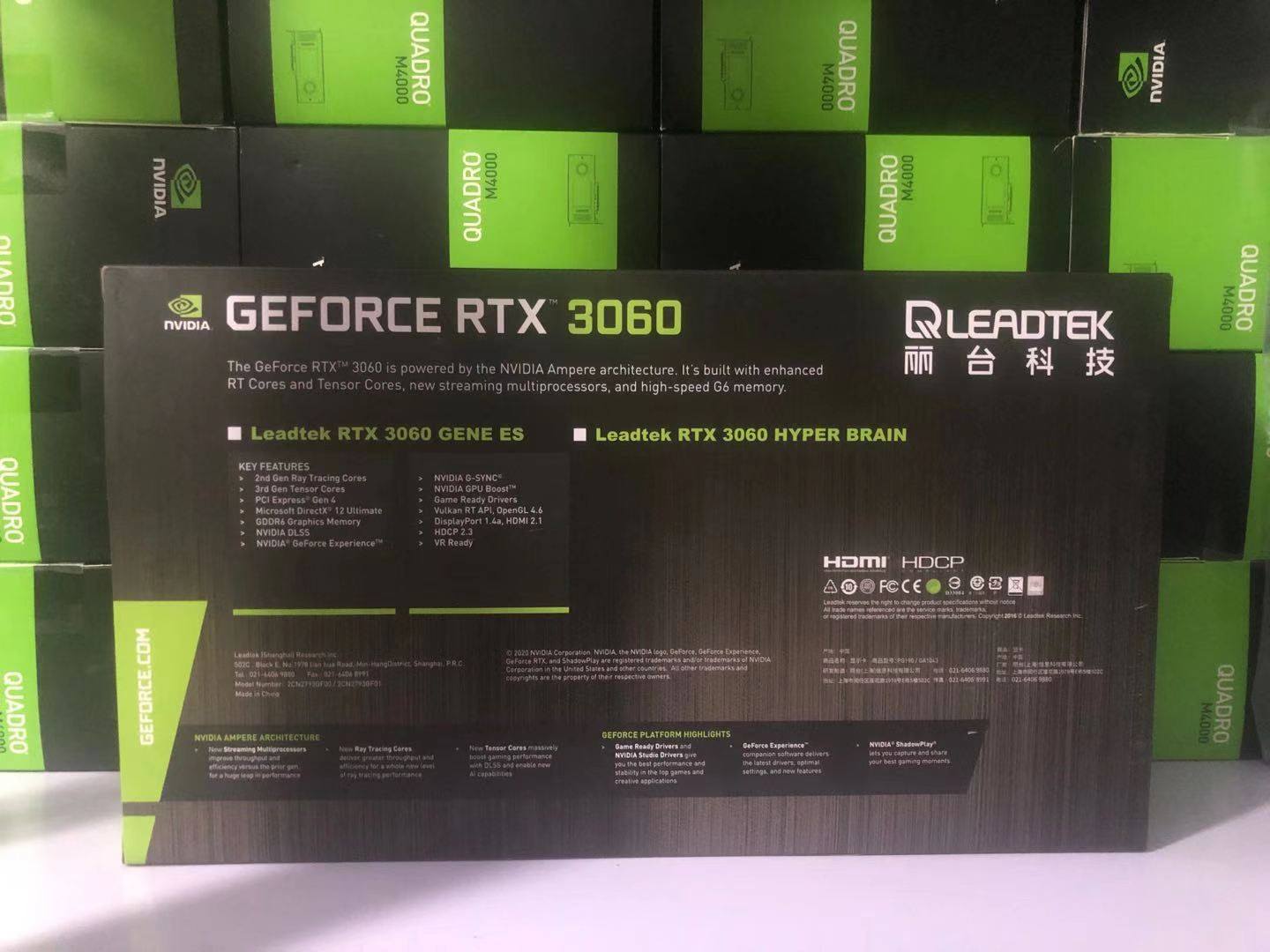 丽台rtx306012ghyperbrain深度学习计算涡轮公版显卡