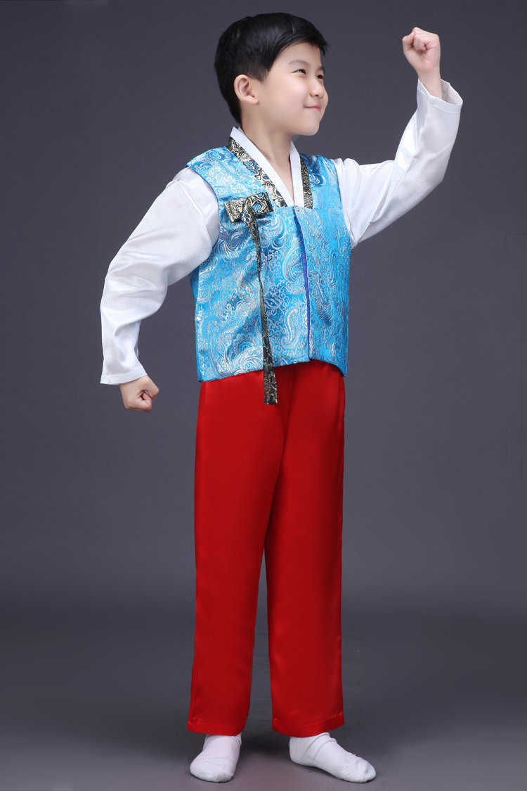 2016新款男童朝鲜族演出服男韩服韩国民族服装表演服儿童舞蹈服饰
