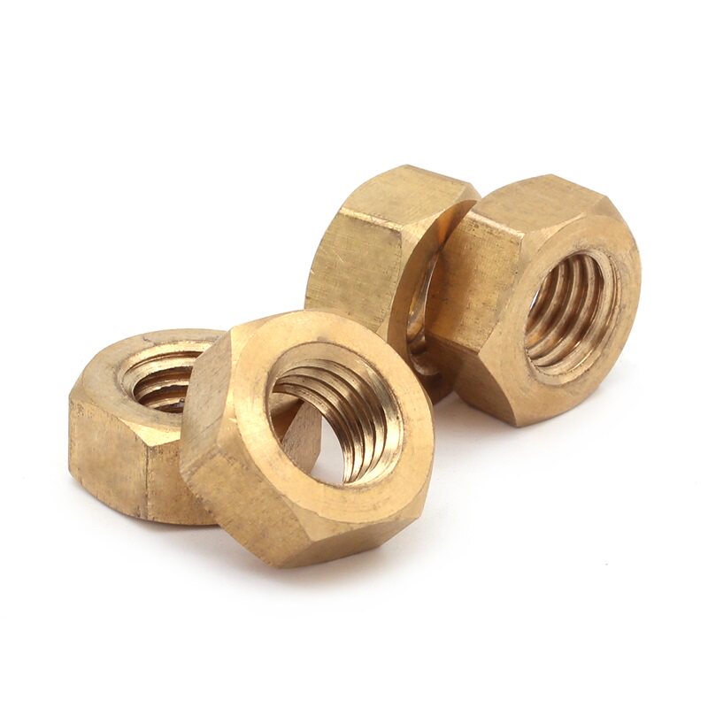 铜制六角螺母螺帽螺丝帽螺栓m16m2m3m4m5m6m8m10m12m14m16螺母