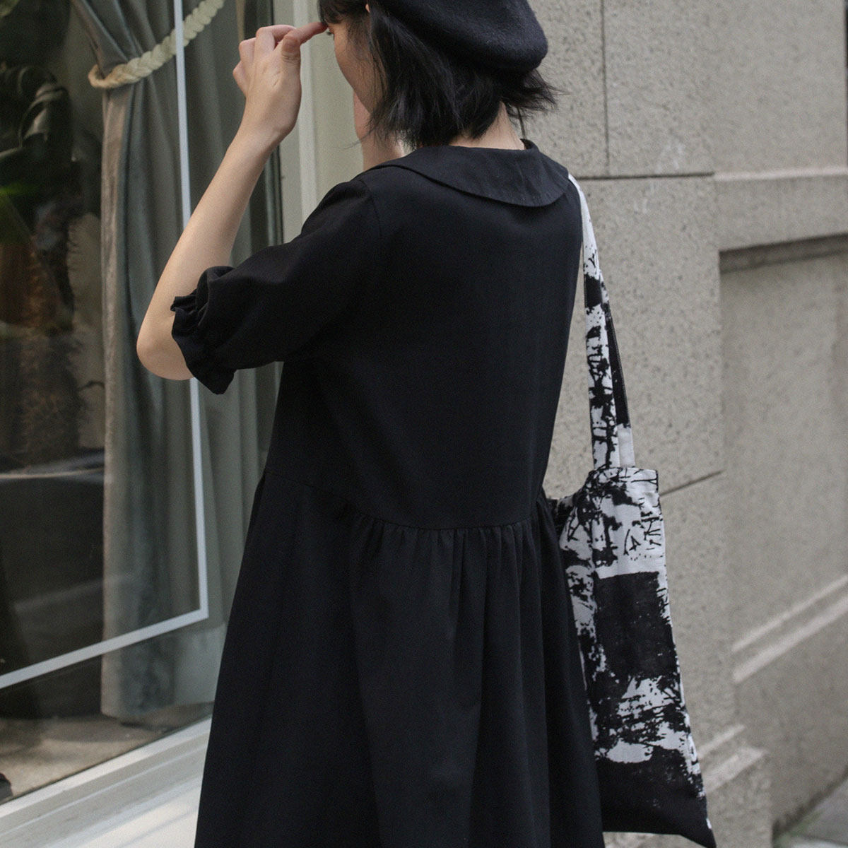 黑色 - 三木社 文艺清新女装
