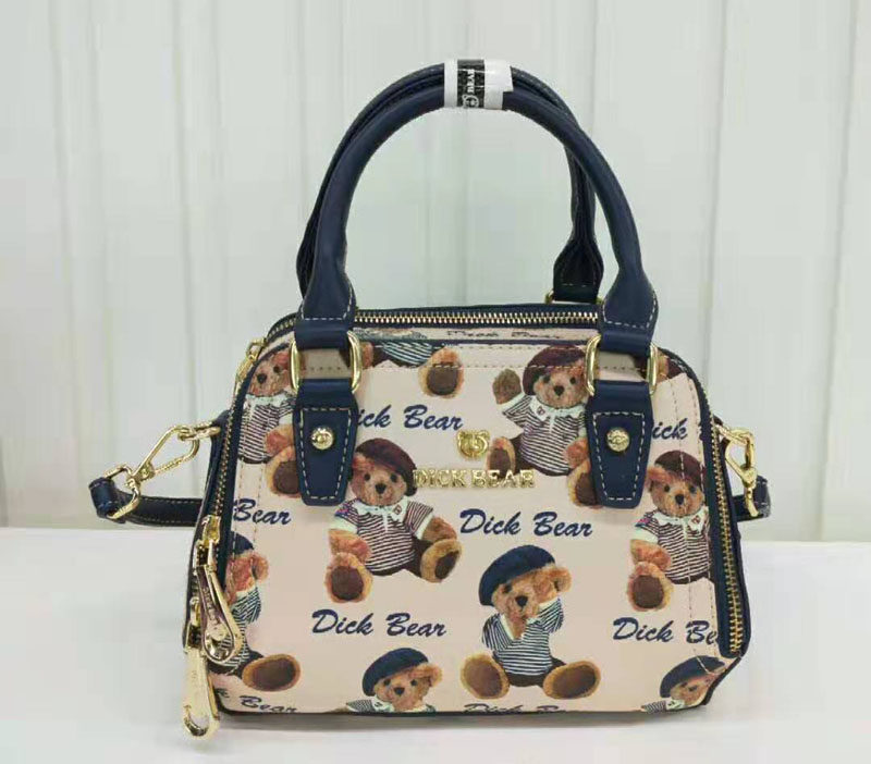 dickbear迪克熊手提包女士单肩斜挎包小熊女包韩版女士包袋