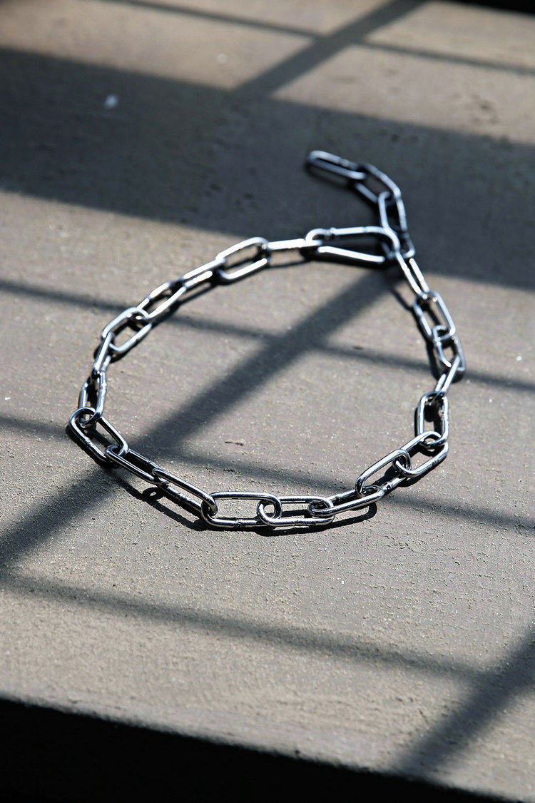 韩国潮牌byther男士新款不锈钢锁链潮流项链项链