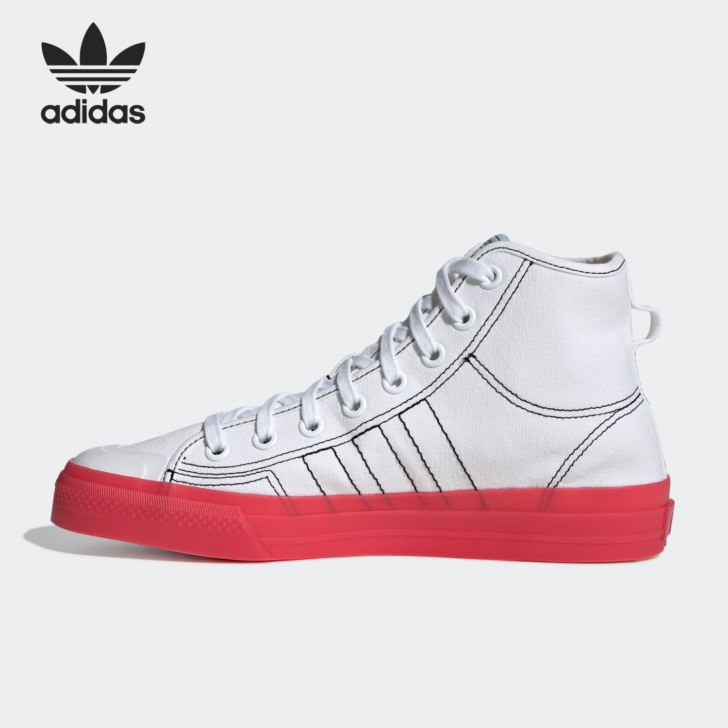 adidas阿迪达斯正品三叶草2021夏季nizza男女运动休闲板鞋板鞋