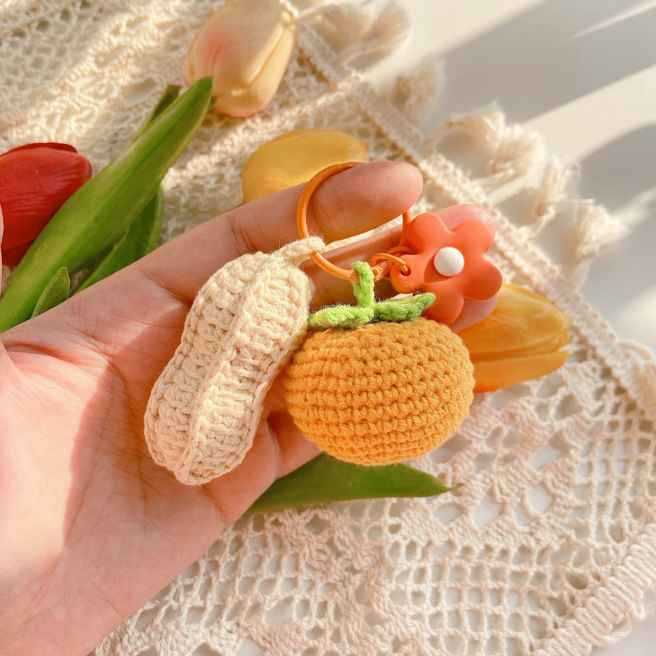 毛线好柿花生手工编织diy好事发生毛线