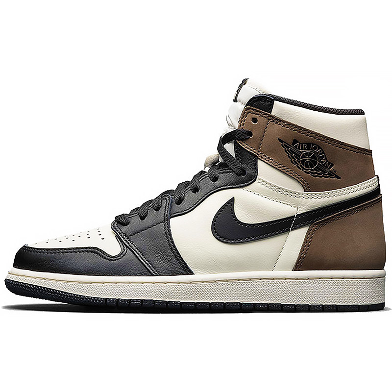 air jordan 1 dark mocha aj1黑摩卡 小倒钩 男子高帮 555088-105