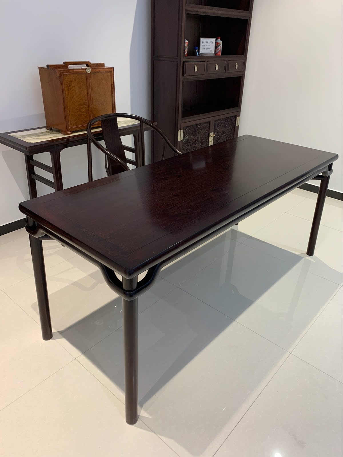 赞比亚新款福州市明清古典红木书桌实木办公桌简约书桌