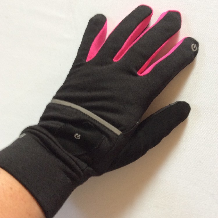 外贸出口原单触屏照明防滑户外跑步骑车运动休闲护手手套