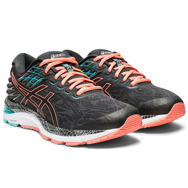 asics亚瑟士女鞋cumulus21 17春夏冬跑鞋减震透气慢跑鞋运动鞋c21
