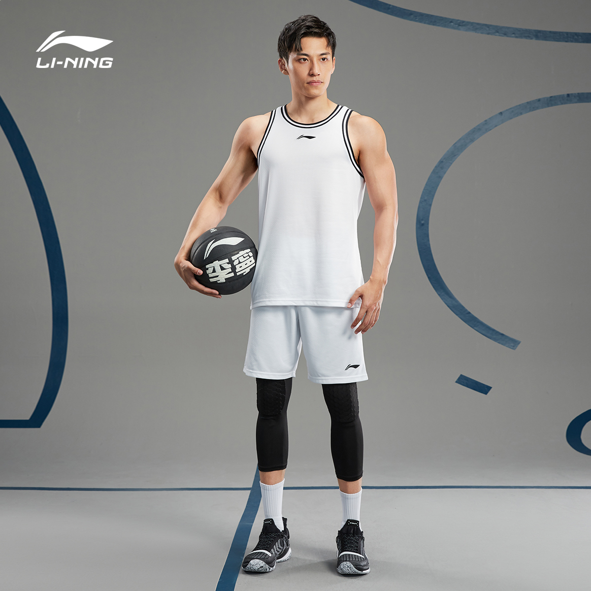 李宁篮球套装比赛队服夏季新款速干上衣裤子篮球服