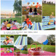 Thicken picnic mat outdoor picnic mat beach camping moisture-proof mat park folding lawn portable waterproof cloth Thicken picnic mat outdoor picnic mat beach camping moisture-proof mat park folding lawn portable waterproof cloth