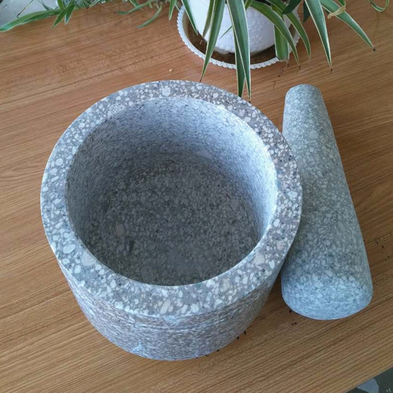 石臼家用超大号特大捣糍粑辣椒捣蒜器捣药罐老青石蒜窝子擂钵