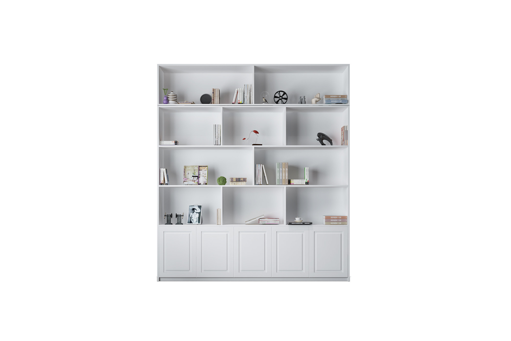 烤漆书柜自由自由组组合书房现代简约多格创意书橱组合书柜