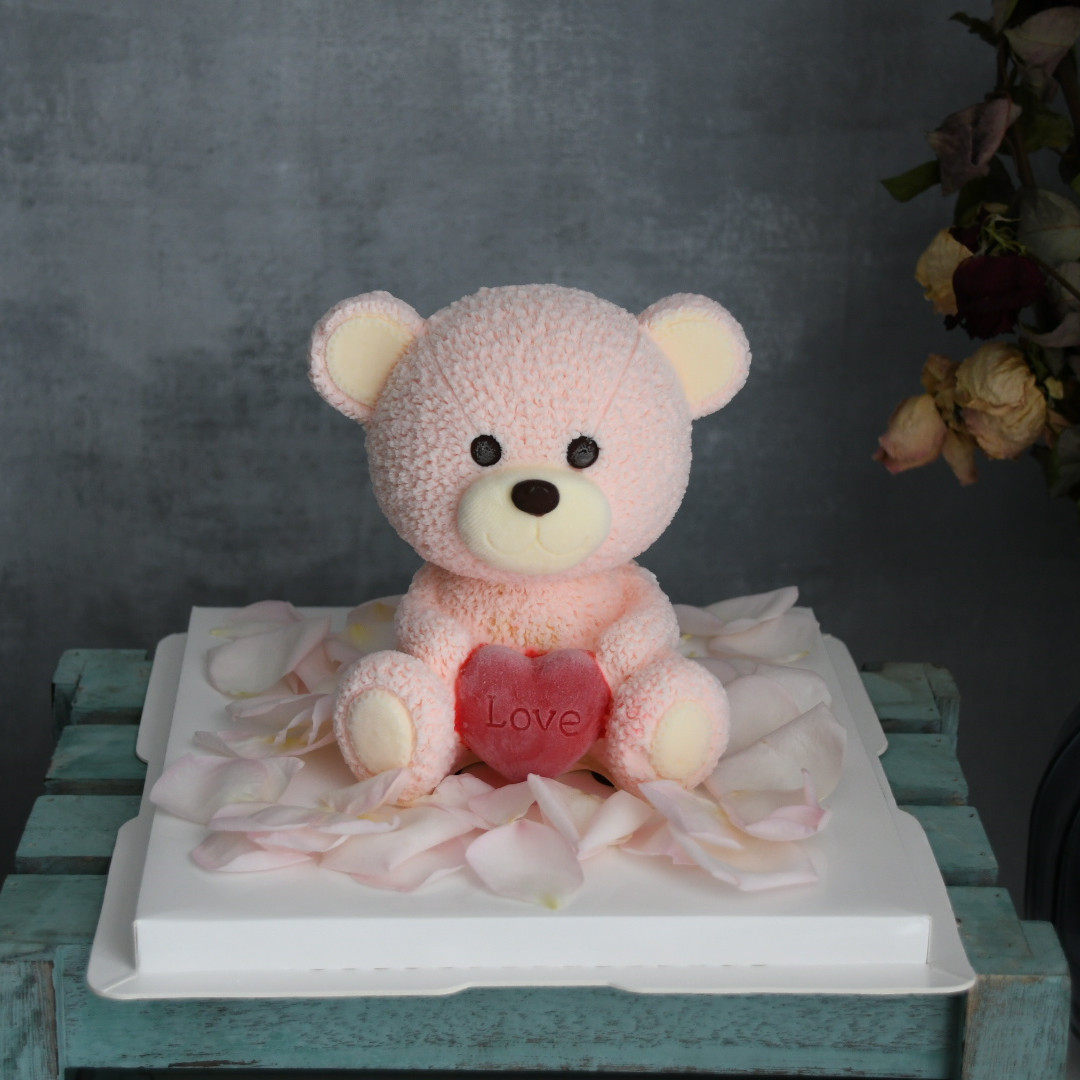 抱抱熊可爱3d立体小熊巧克力慕斯蛋糕生日蛋糕广州新鲜生日蛋糕