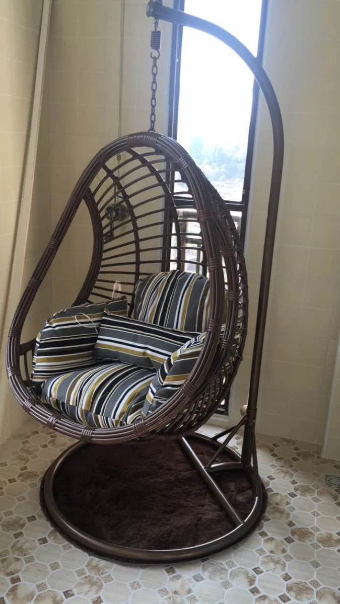 网红吊篮室内休闲户外摇椅秋千藤椅单人懒人鸟巢吊椅摇篮椅pe粗藤