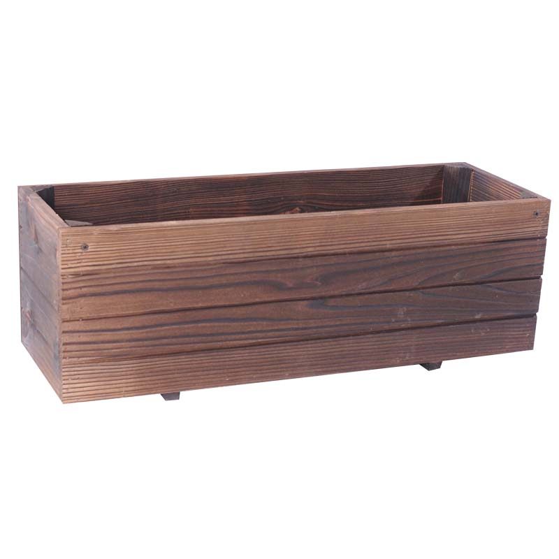 花盆防腐木花槽种菜盆长方形壁挂多肉木盆阳台花盆