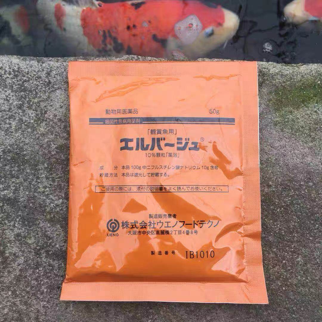 日本黄粉上野杀菌热带鱼金鱼烂尾烂鳍白点鹦鹉鱼缸净水剂