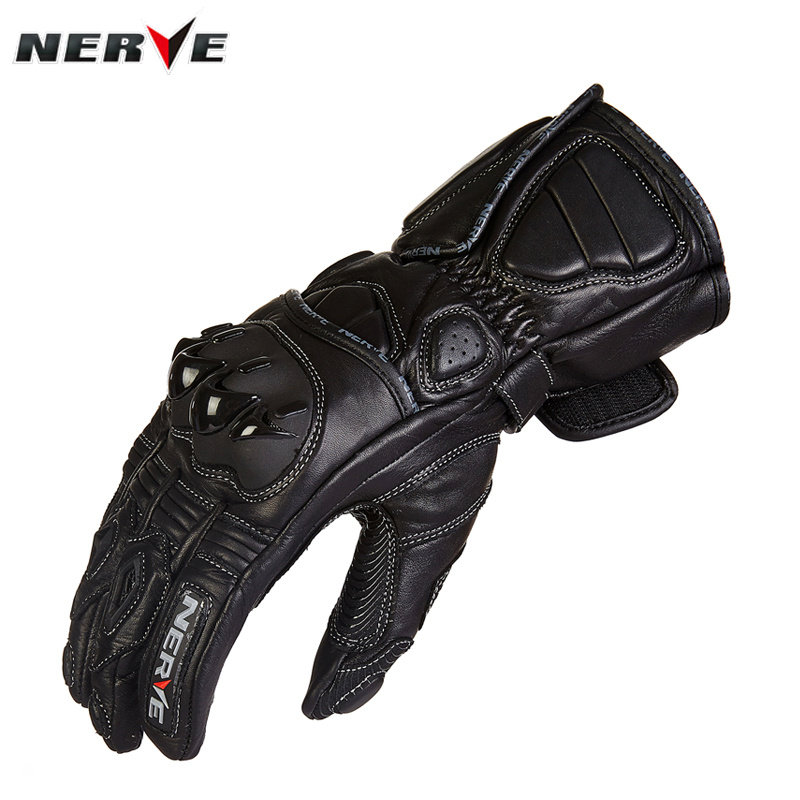 手套德国nerve摩托车骑行kq1007长款真皮防摔机跑车骑士手套