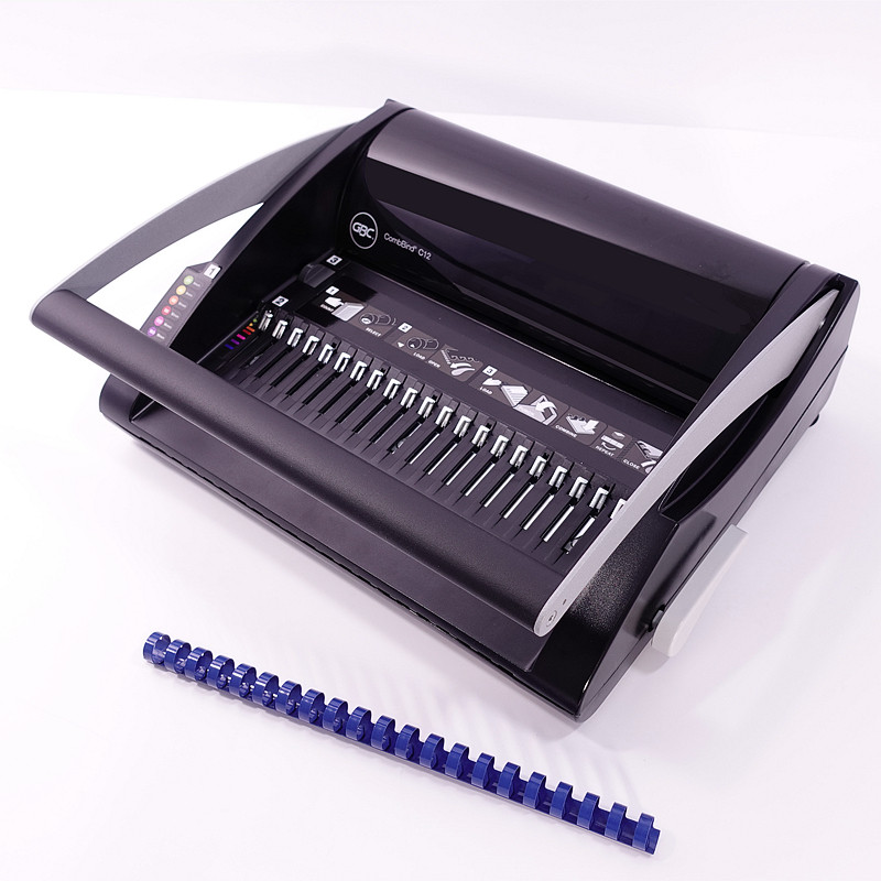 装订机gbc杰必喜c12梳式21孔胶圈夹条文件合同装订机