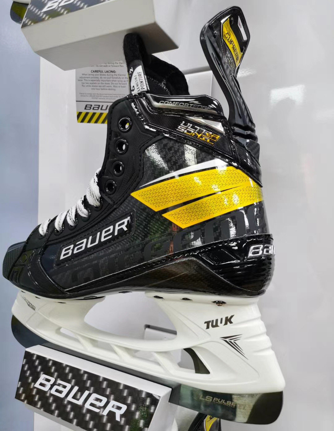 新款鲍尔ultrasonic超音速高阶冰球球鞋bauer男女比赛冰刀鞋