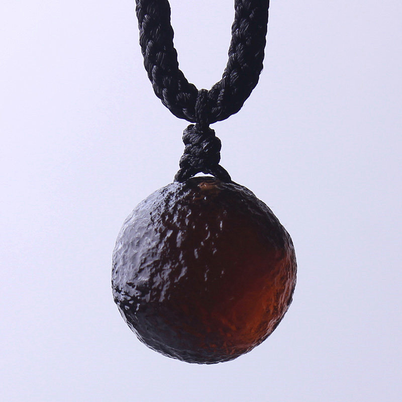 亚利桑那圆珠陨石吊坠宇宙矿物标本项坠挂件项坠