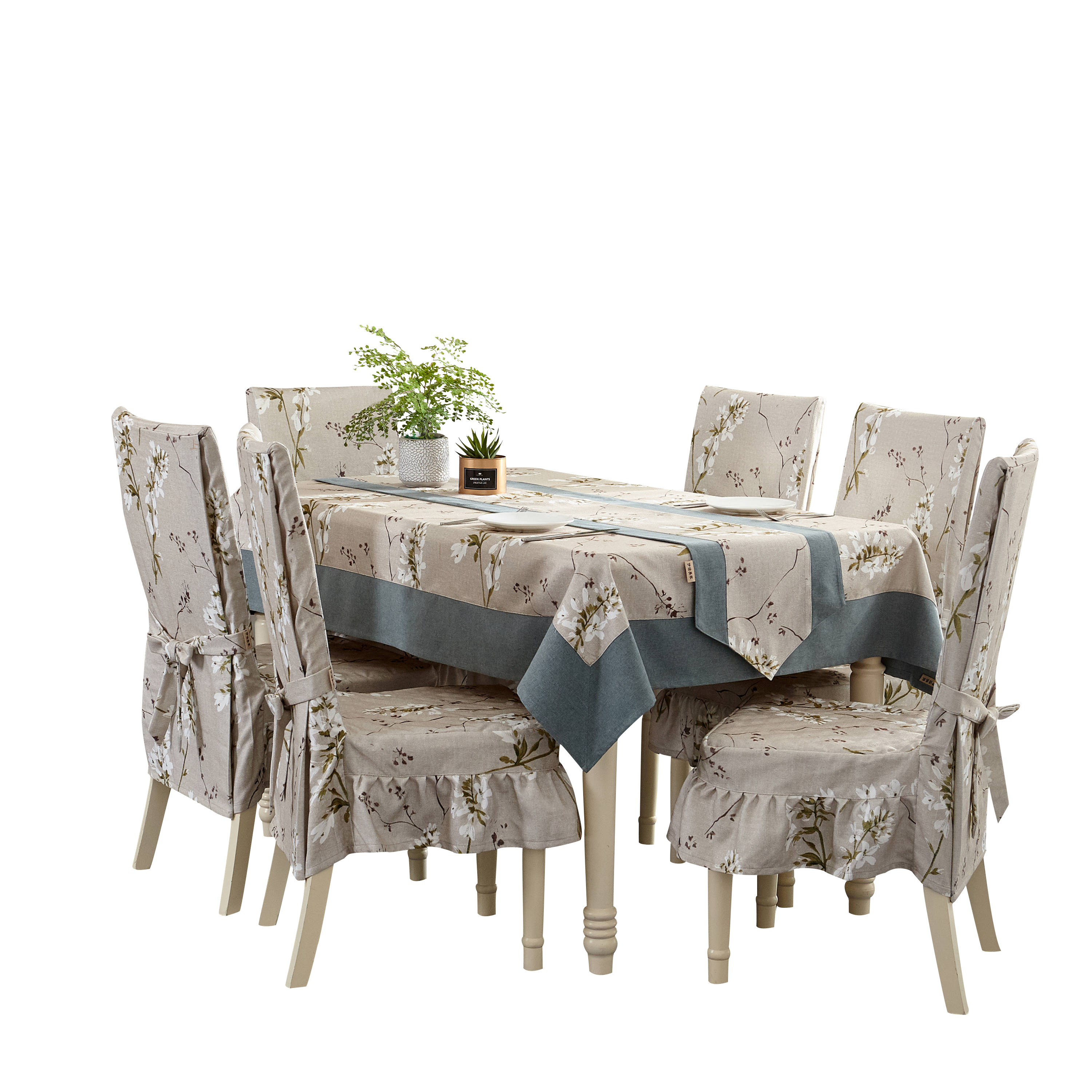 定做餐厅椅子套罩简约连体餐桌座椅套椅背套凳子罩餐椅套家用椅罩