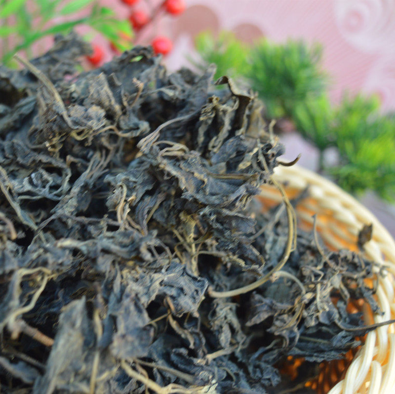 河南特产农家自晒山芝麻叶脱水蔬菜干菜干货芝麻叶500g包邮