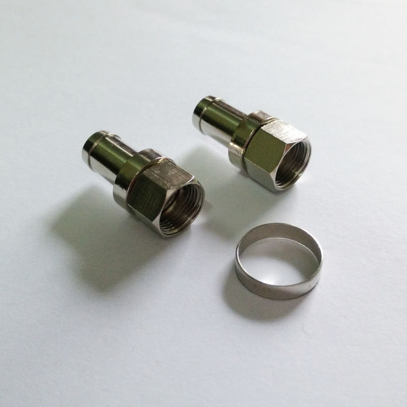 全铜75-7f有线电视接头公制英制f头