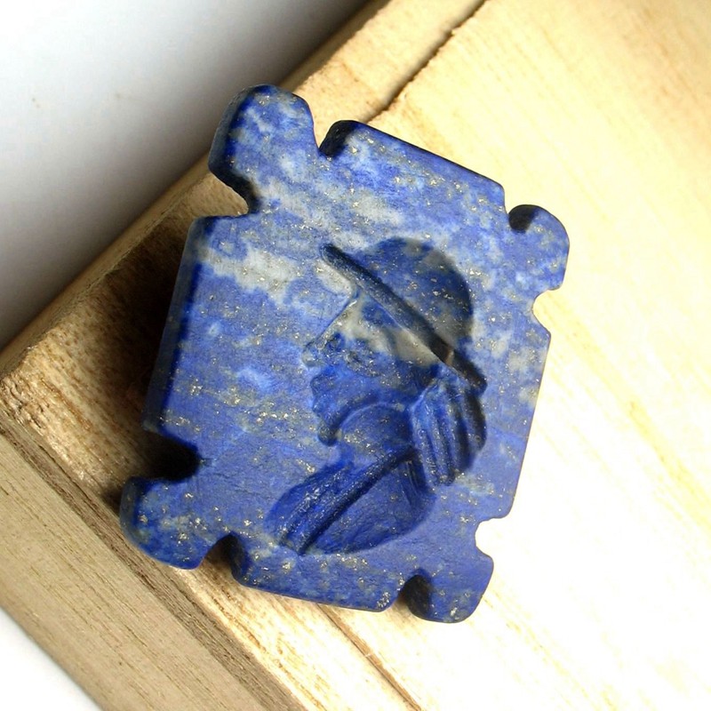 古董西亚老青金石坠印珠子l21多宝珠珠手串项坠