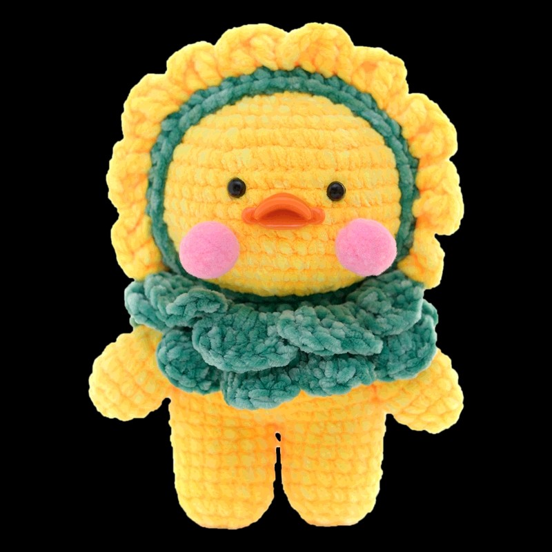 如意鸟 雪尼尔毛线手工编织diy材料包可爱动物鸭子钩针玩偶毛线团