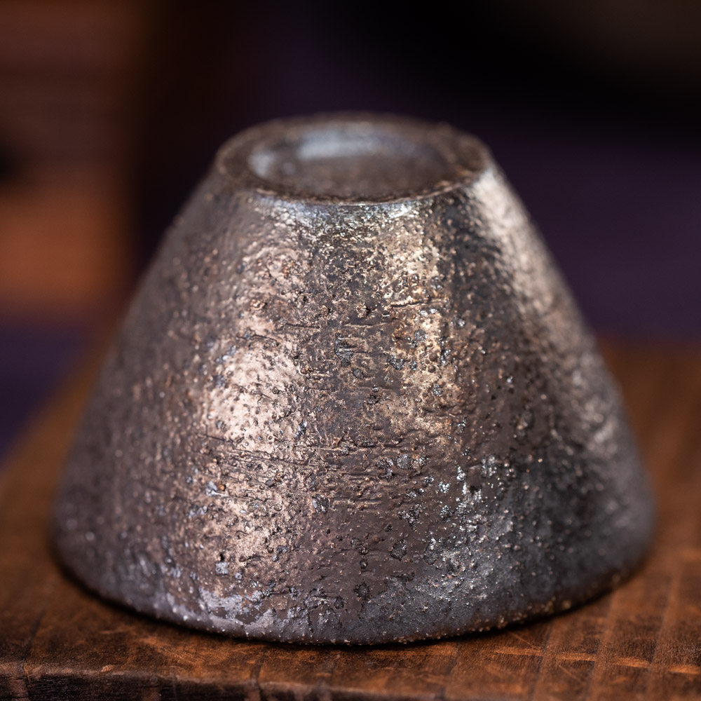 茶神柴烧刘孟函柴烧黑陶土水洗茶叶罐