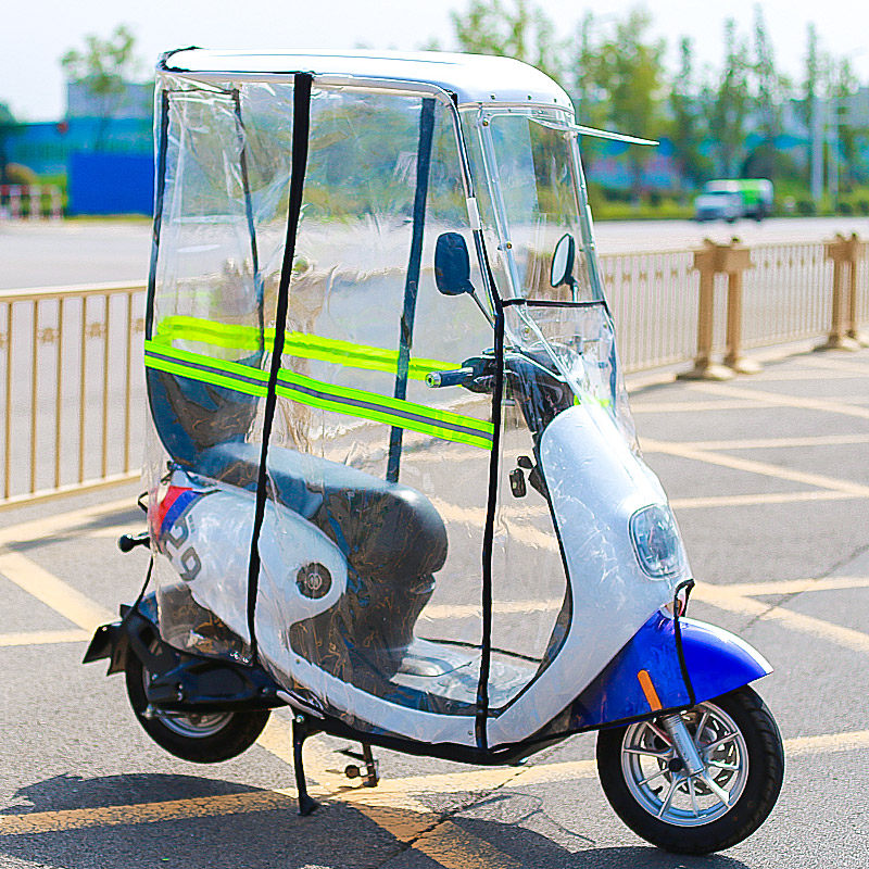 电动电瓶车车棚篷防雨防晒遮阳伞电瓶车挡风罩防雨篷加厚遮雨篷棚