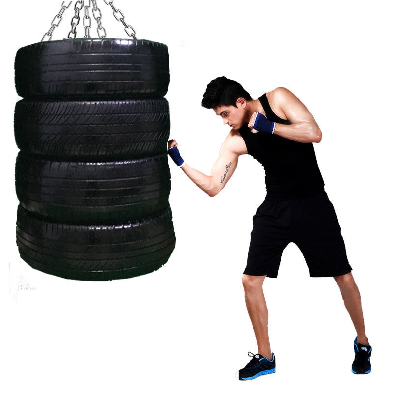 拳击沙袋轮胎沙包训练散打泰拳沙袋轮胎吊式健身格斗训练轮胎专业