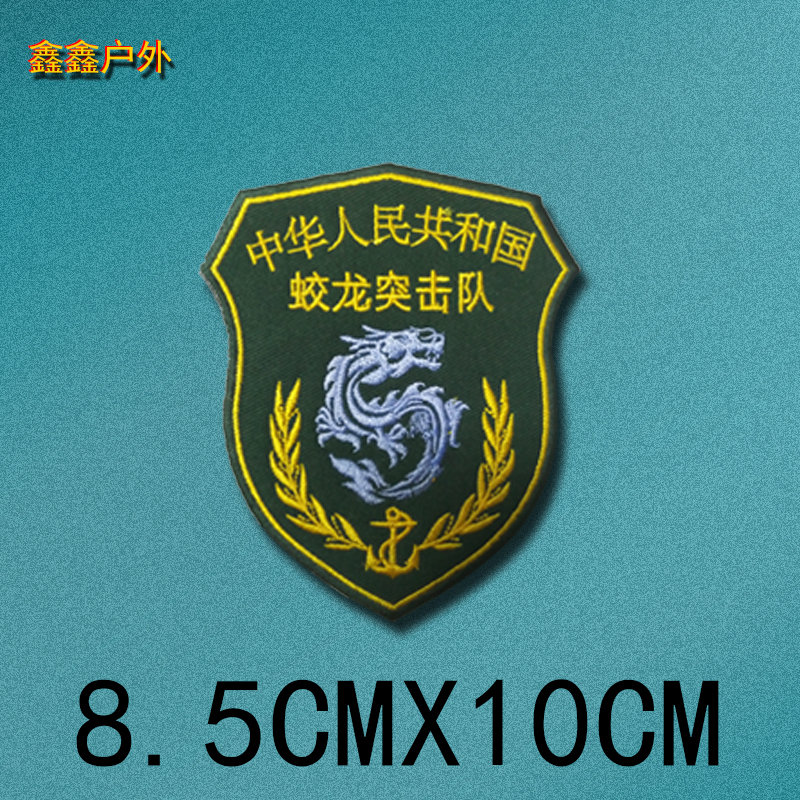 蛟龙突击队刺绣魔术章军战术背包户外徽章帖章贴章
