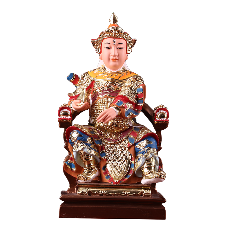 华光大帝神像 站坐五显华光天王马灵官 树脂玻璃钢道教神像摆件