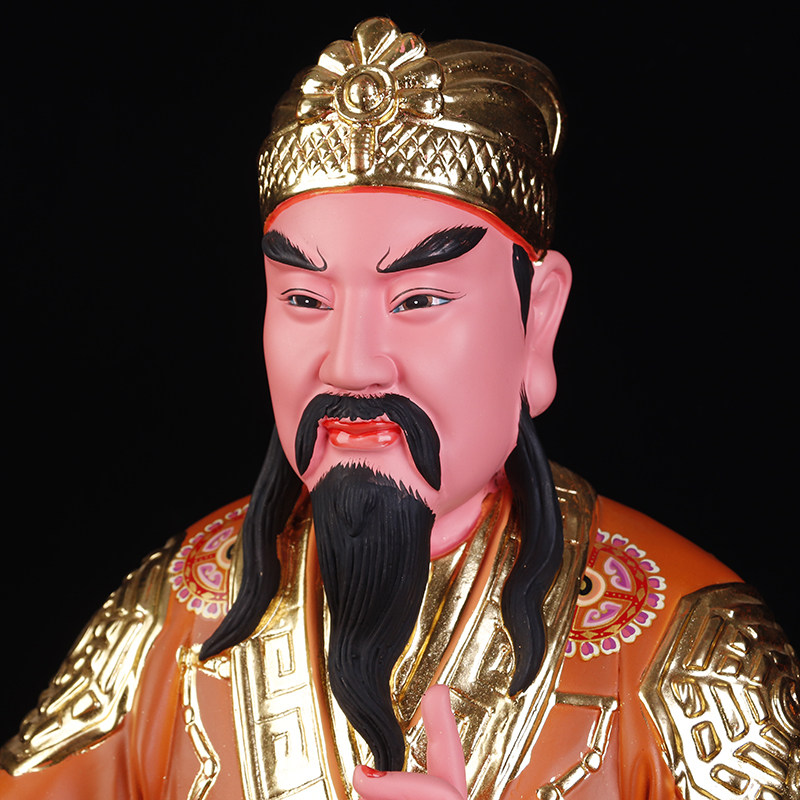 10/12/16寸黄大仙神像药仙赤松子养素净正真人彩绘神像摆件