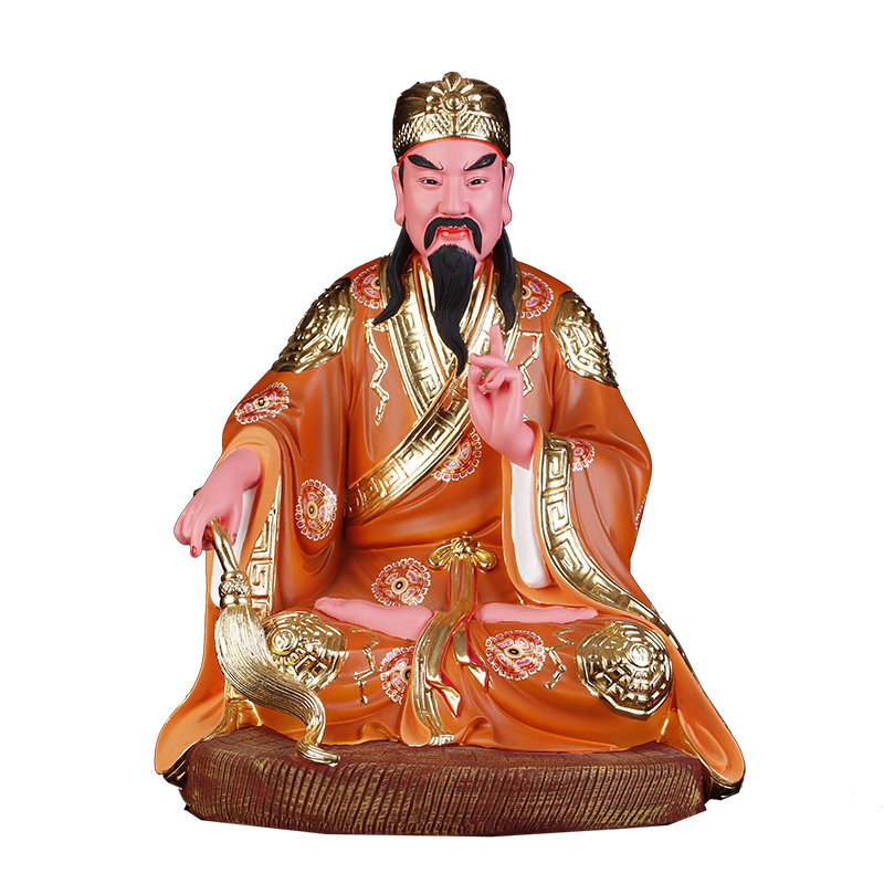 10/12/16寸黄大仙神像药仙赤松子养素净正真人彩绘神像摆件