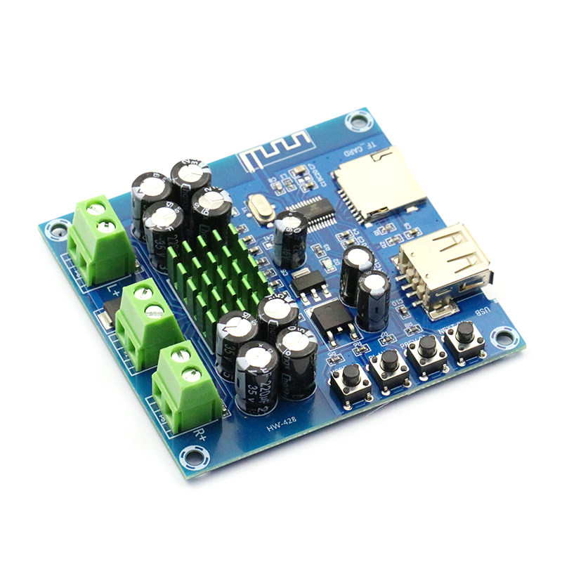 蓝牙功放集成模块tf播放tpa3116d2放大板双50w功放板