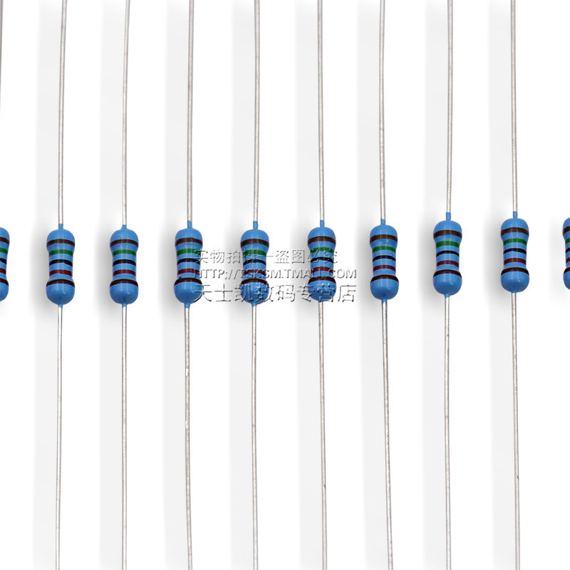 4w金属膜电阻五色电阻器元件30种每种阻值20个共电阻器