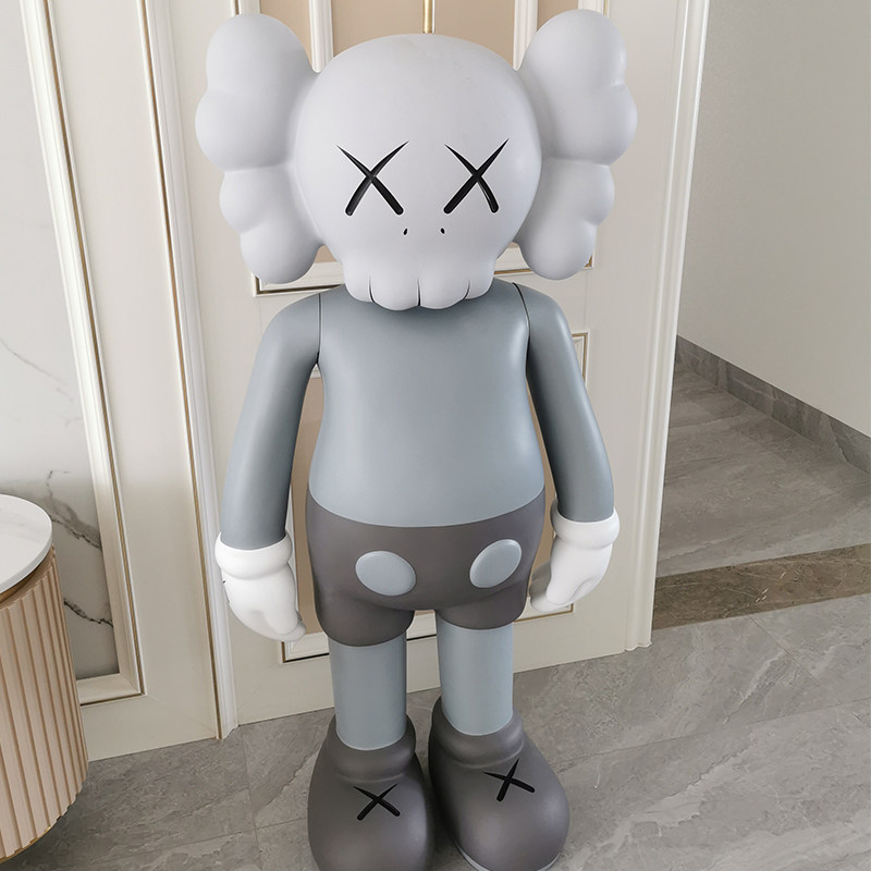 kaws暴力熊手办摆件落地大号玩偶公仔模型客厅潮玩盲盒