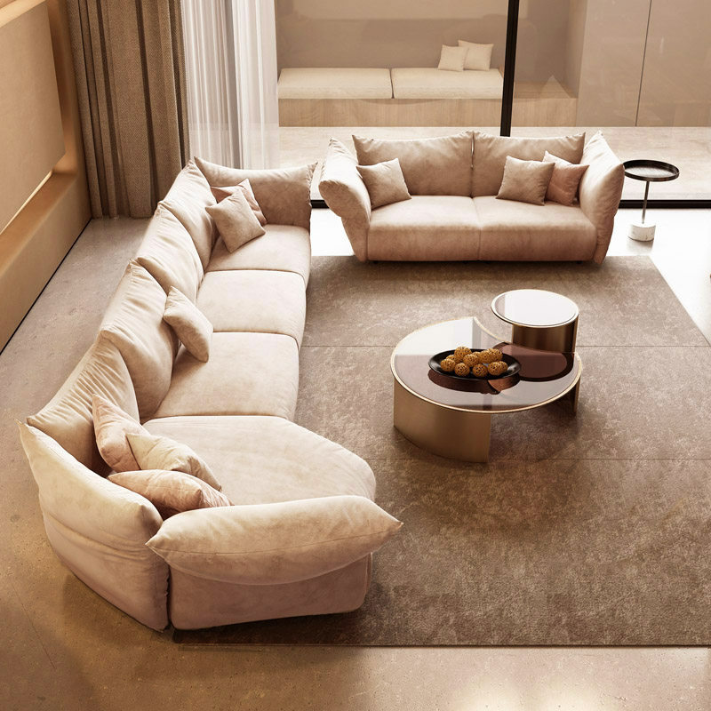 纳威北欧布艺花瓣客厅现代简约沙发2022年爆款意大利极简设计师新款