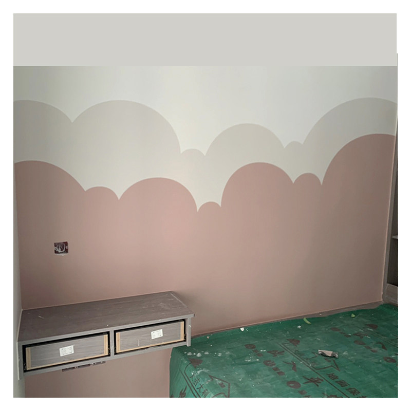 墙面刷漆图案模板男孩女孩儿童背景墙乳胶漆造型贴纸软装墙贴