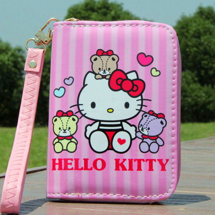 hello kitty猫卡通零钱包短款女生韩版可爱动漫拉链学生儿童皮夹